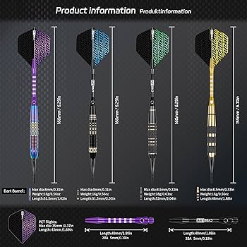 Amazon.co.jp: CyeeLife ダーツアロー プラスチックポイント付き